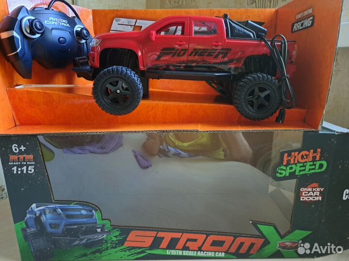 Большой джип, свет, Машина на р/у с аккум