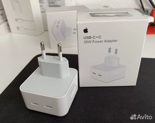 Быстрая зарядка iPhone 35W (два разъема) + кабель