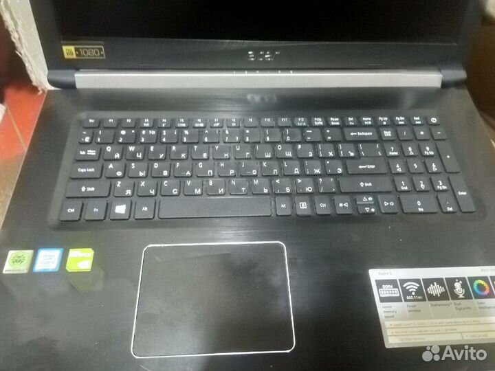 17/3 Игровой ноут i5 8/6ram/m2 ssd120/2gb video/10