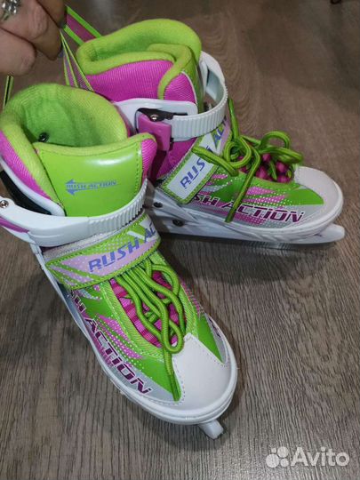 Ролики/коньки раздвижные 29-32, 2в1