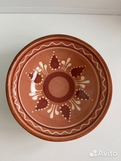Тарелка керамическая из глины СССР