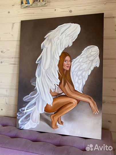 Картина, портрет маслом на холсте