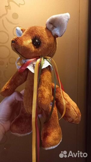 Игрушка ручной работы, плюшевый кенгурёнок