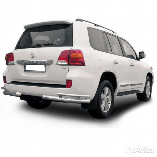 Защита заднего бампера land cruiser 200 2013