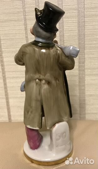 Фарфоровая статуэтка Музыкант-трубач Германия