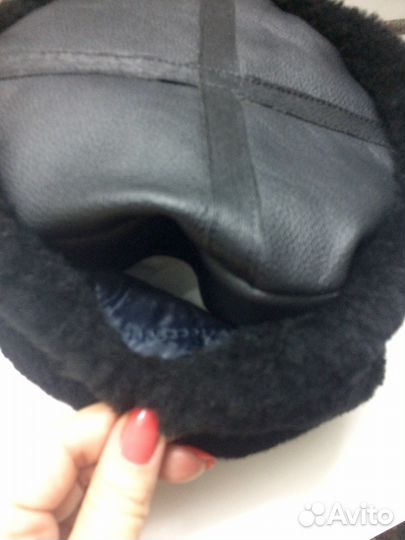 Кубанка с лентой из замши