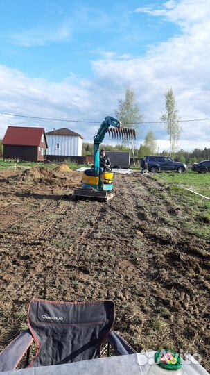 Расчистка участков,вспашка,корчевка.Миниэкскаватор