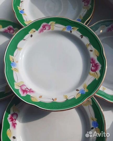 Ваза и тарелочки ффз чайка, СССР