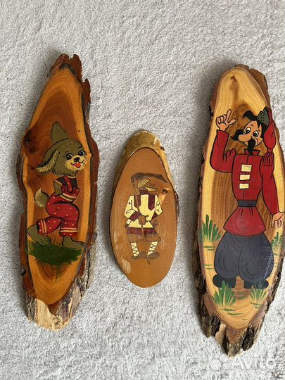 Картина на спиле дерева фабричные СССР