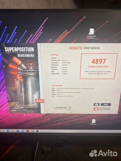 Видеокарта Asus gtx 760 2gb