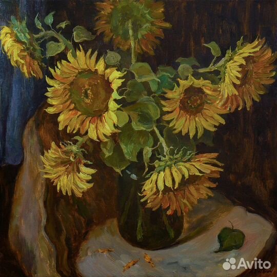 Интерьерная картина маслом детальная проработка