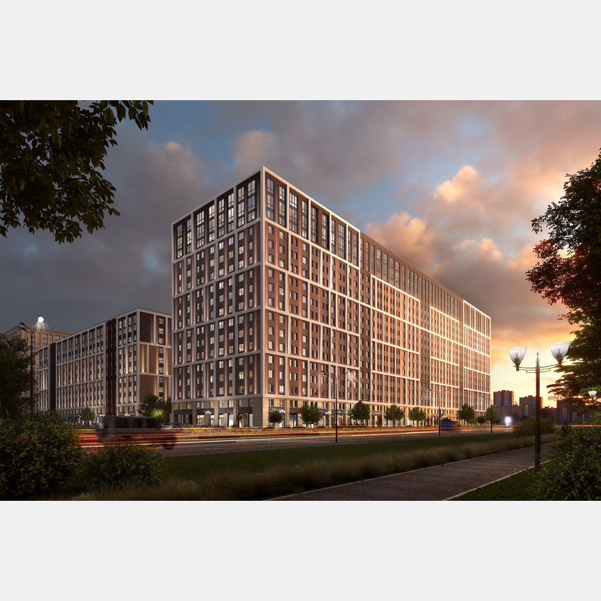 1-к. апартаменты, 34,8 м², 11/11 эт.