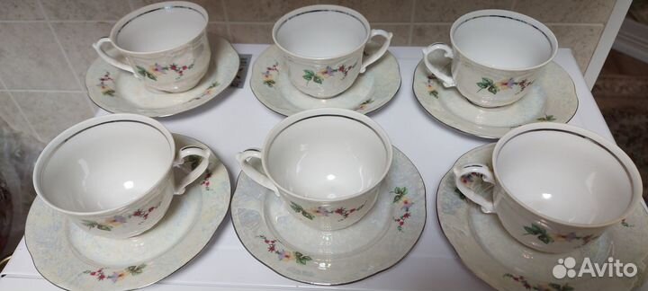 Кофейный сервиз фарфор Porcelana Польша врем СССР