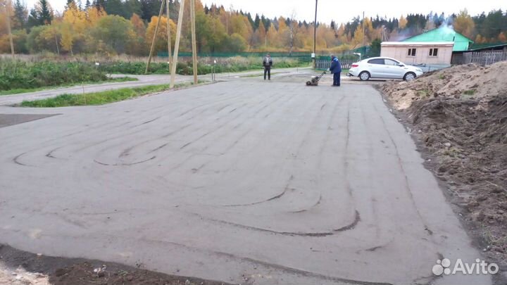 Строительство заезда+площадка на участке под ключ