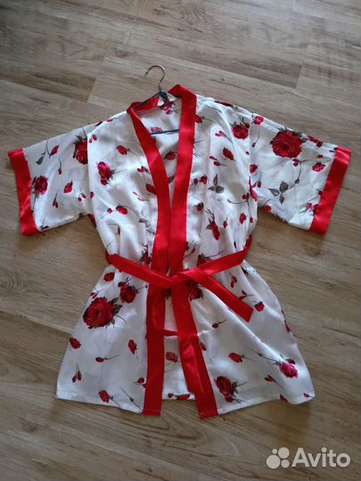 Халат женский шелковый