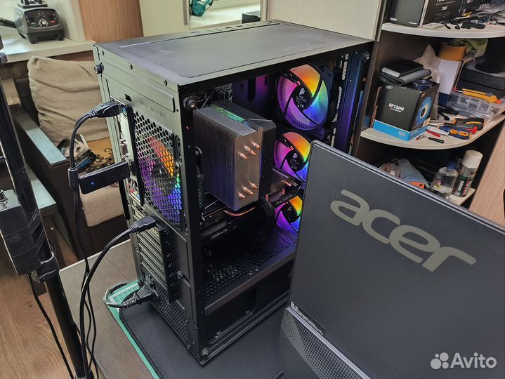 Игровой комп Intel 12400F + AsRock RX 6600 8Gb