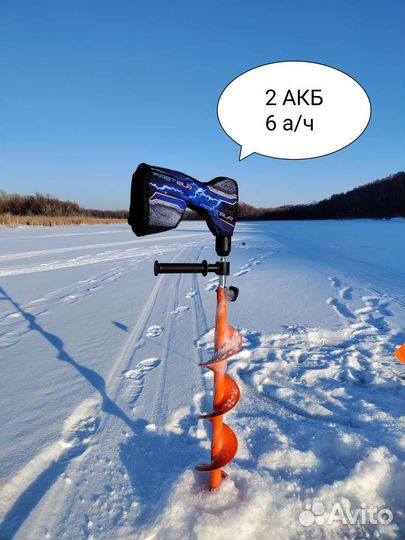 Ледобур шуруповерт. 2 акб