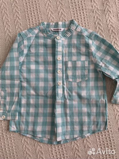 Рубашка для мальчика 86 92 Zara Crokid