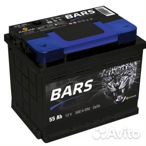 Аккумулятор Bars 55ah 500en