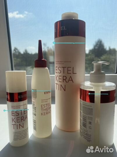 Набор для кератинового восстановления волос