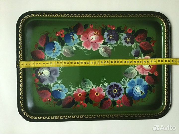 Поднос ручная роспись времён СССР