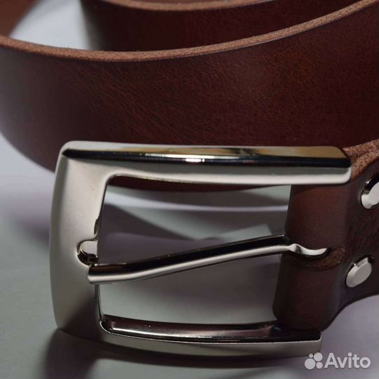 Мужской кожаный ремень ручной работы