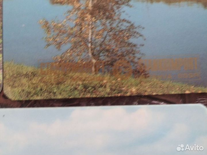 Календарики пластик природа