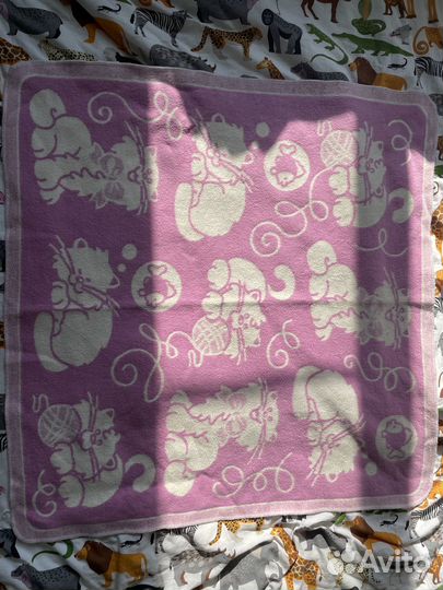 Одеяло байковое детское, бу,размер 97х93