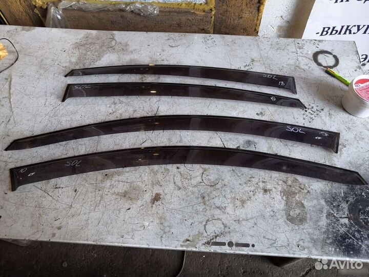 Дефлекторы окон hyundai solaris 2013г