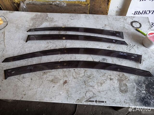 Дефлекторы окон hyundai solaris 2013г