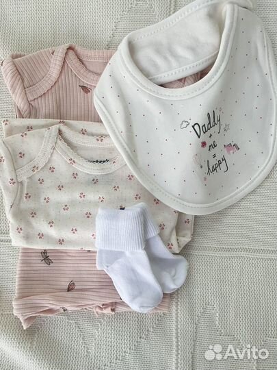 Комплект carters 6м два боди и штанишки