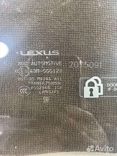 Стекло двери переднее правое Lexus RX450h