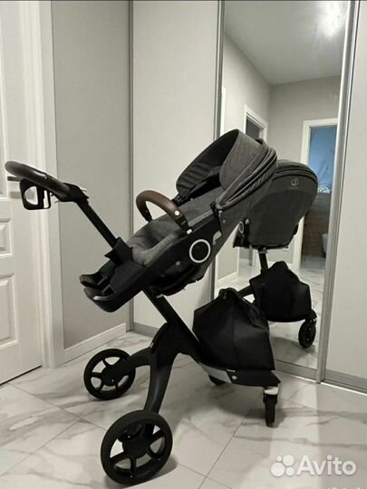 Коляска stokke xplory v6 black melange