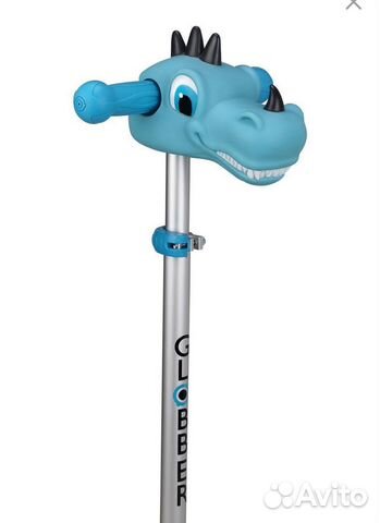 Насадка на руль самоката globber динозавр голубой