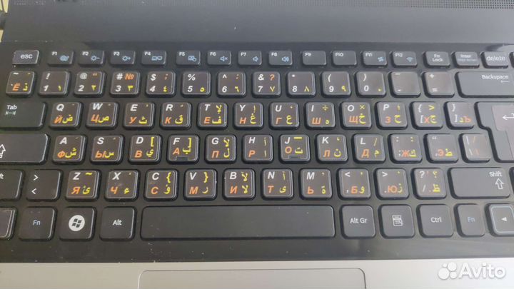 Наклейка на клавиатуру арабские буквы