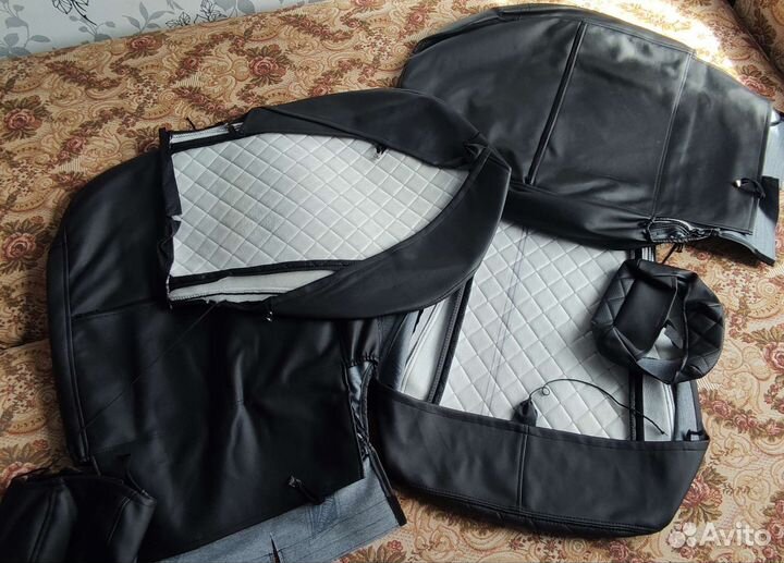 Чехлы эко кожа на Хендай Солярис (1 поколения)