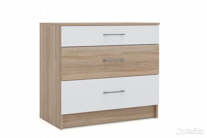 Алёна Спальня с 3-х дверным шкафом (Дуб сонома/Белый)