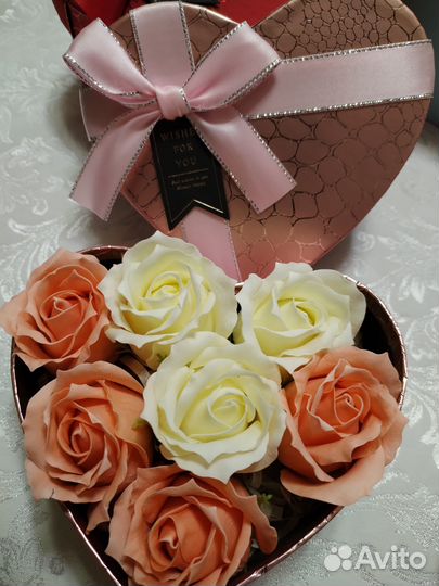 Букет из мыльных роз
