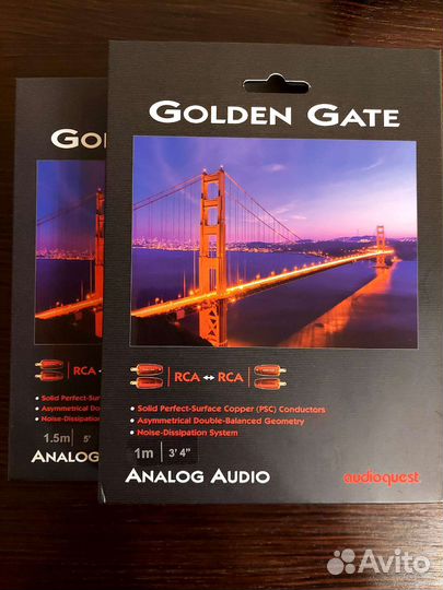 AudioQuest Golden Gate RCA 1.0m