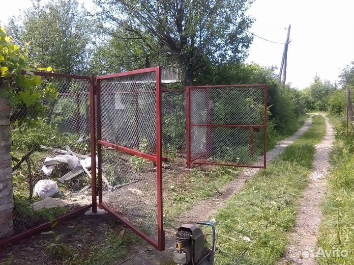 Забор из сетки рабица