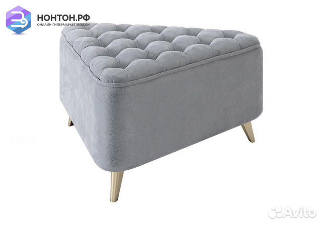 Пуф Трио 2 светло-серый