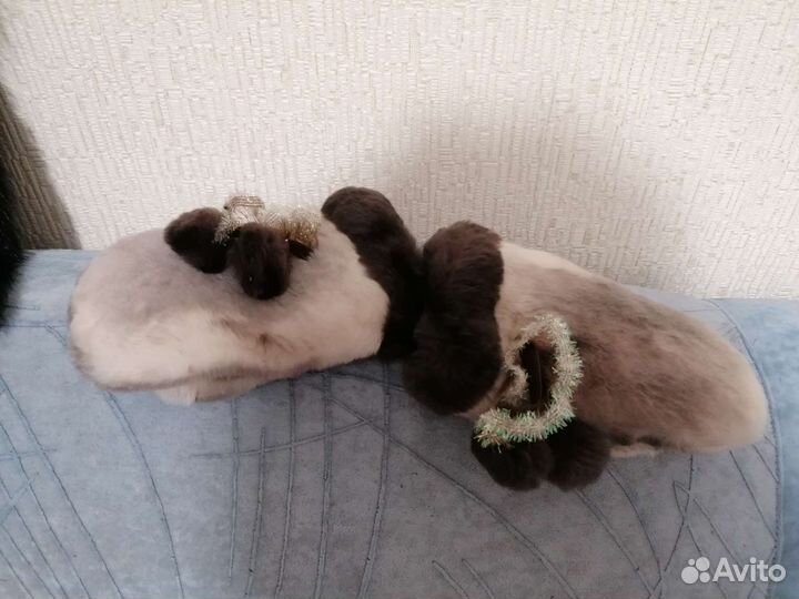 Шапка для девочки и варежки (мех)