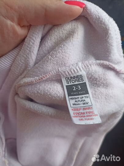 Утепленный свитшот для девочки 92/98