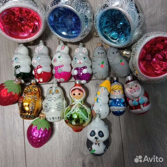 Елочные игрушки стекло
