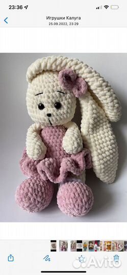 Зайка ручной работы