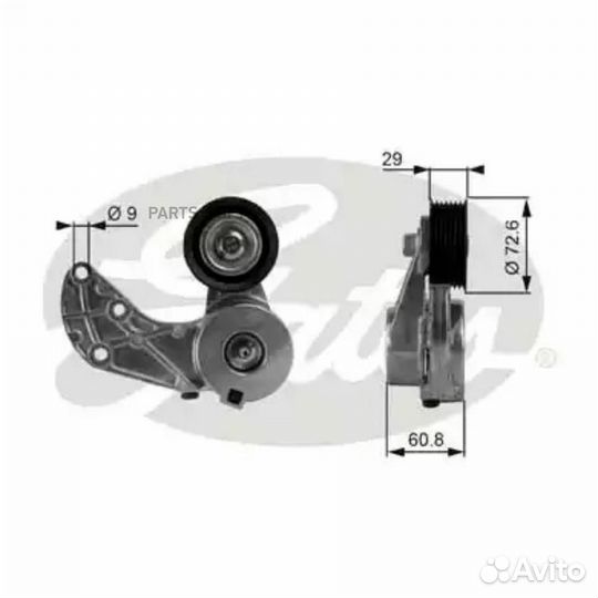 Gates T38317 Ролик натяжителя 7808-21217