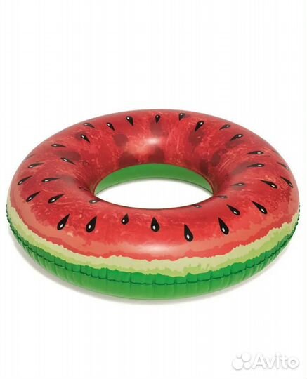 Круг для плавания надувной арбуз большой 119 см