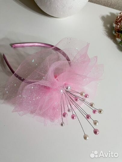 Ободок бусинка