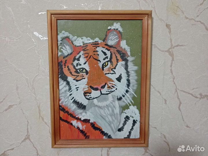 Картина рисунок Тигр