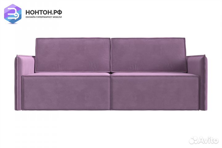 Диван еврокнижка Либерти микровельвет сиреневый